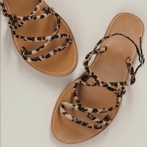 Cheetah print sandals